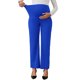 thumbnail image 1 of INSPIRE CHIC Pantalones de Maternidad de Pierna Ancha para Mujeres Sobre la Barriga Elásticos y Extensibles con Bolsillos Azul Real XL, 1 of 6