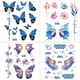 thumbnail image 1 of Shiny Butterfly Temporary Tattoo Sticker For Women Girls Body Art Waterproof Flash Tattoo Stickers Fairy Elf Makeup Costume Holiday, 1 of 3