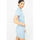 thumbnail image 3 of Vestido Vaquero Ajustado con Cuello y Cinturón, 3 of 5