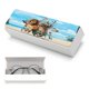 thumbnail image 5 of Madagascar Estuche Rígido para Gafas de Cuero PU Protector con Forro de Felpa Premium Suave para Hombres y Mujeres, 5 of 6