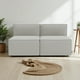 thumbnail image 3 of Sofa Madrid Dos Cuerpos Lino Gris Claro, 3 of 3
