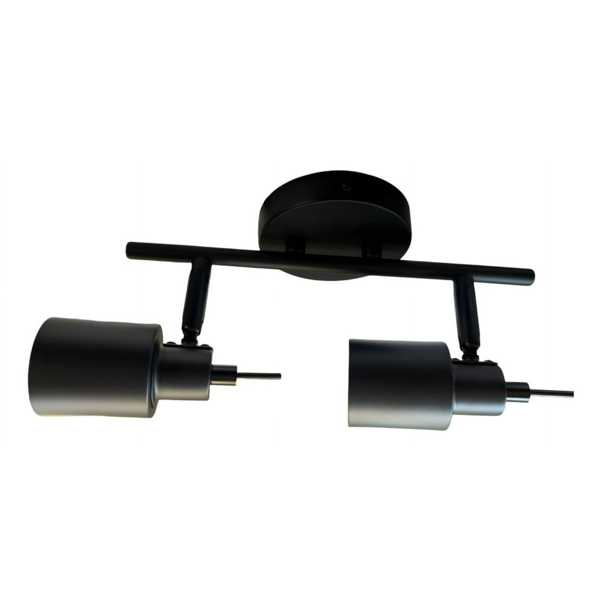 Genérico - Lámpara Pared Techo Led Negro 2 Luces Ajustable Jhn