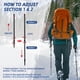 thumbnail image 3 of Bastones de trekking ajustables de aluminio 58-135 cm Croosseoutdoors, 3 of 9