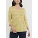 thumbnail image 3 of Polera Mujer Recogida Floral Mostaza Corona, 3 of 5