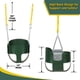 thumbnail image 4 of Columpio Eastern Jungle Gym, resistente, con respaldo alto, verde, 4 of 7