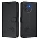thumbnail image 1 of Funda tipo cartera FOXDOCK para Doogee Note 59 con soporte, ranuras, RFID, diseño de gato, 1 of 5