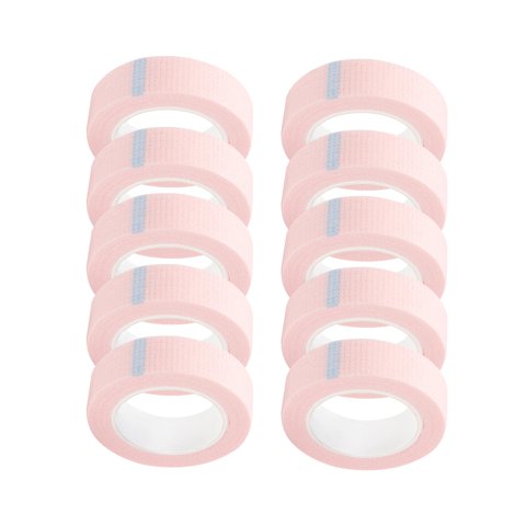 Ioensy - 10 Uds. Cintas Para Pestañas Cinta De Aislamiento De Pestañas De Injerto Suave Para Salones De Maquillaje Rosa