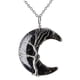 thumbnail image 3 of de de la , de alambre, r, con colgante , de cristal, , c obsidiana negra, 3 of 5