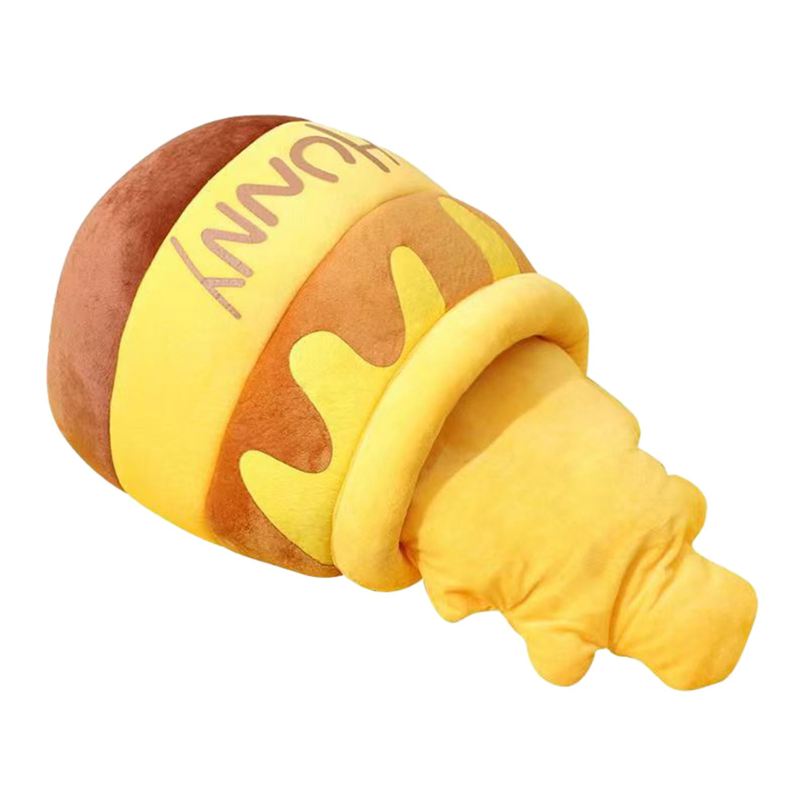 Magideal - Cama Para Gatos De Interior Con Forma De Olla De Miel, Parte Inferior Antideslizante, Cojín Extraíble, Cama Para Gato, Cama Para Dormir Tipo Cueva Cál