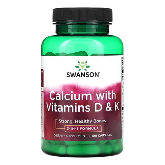 Swanson Calcio Extra Fijacion Vit D Y K 100cap