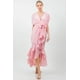 thumbnail image 1 of Vestido Midi con Volantes y Lazo en la Cintura, 1 of 5