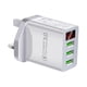 thumbnail image 3 of Cargador Rápido Pantalla Digital Portátil 3USB Carga Rápida Para Carga De Viaje Blanco, 3 of 5