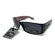 thumbnail image 2 of Gafas de sol Locs Hardcore Gangster con estampado de bandana negra y roja, 2 of 9