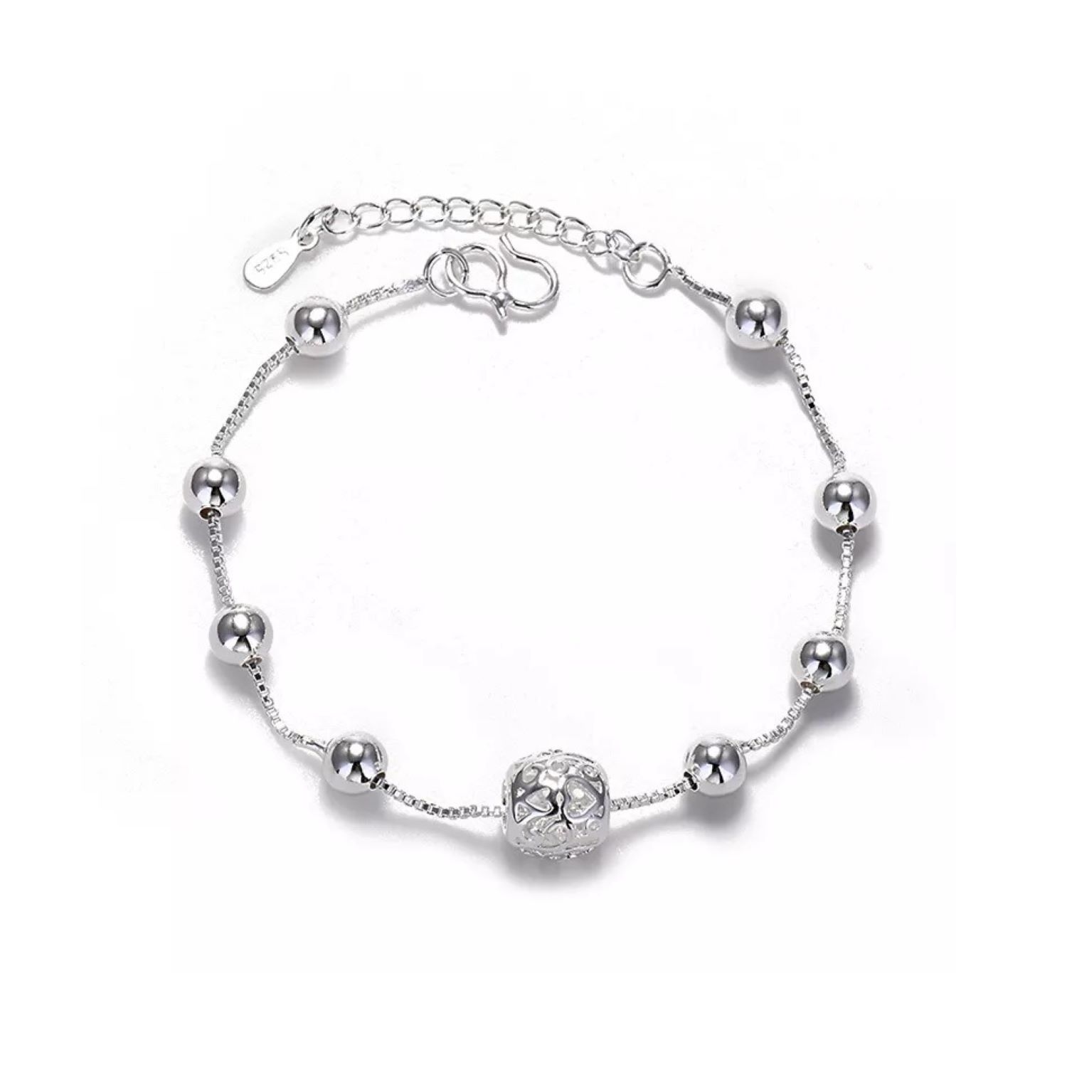 Prusia - Pulsera Abalorios Circulares P.925