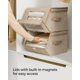 thumbnail image 4 of Juego de cubos de almacenamiento SONGMICS apilables con tapa, 2 unidades, color beige, 4 of 6