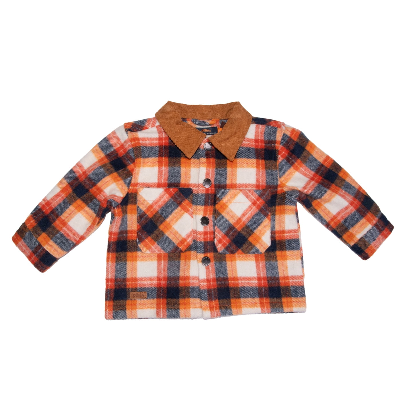 Camisa Bebé Niño Naranjo Pillin