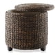 thumbnail image 4 of Otomana de almacenamiento Casafield 17 redonda con tapa, jacinto de agua, 4 of 8