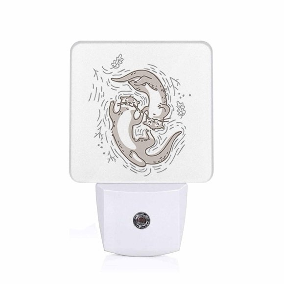 Lámpara nocturna LED Chrobak Nutria 7 cm 0,5 W 110 V
