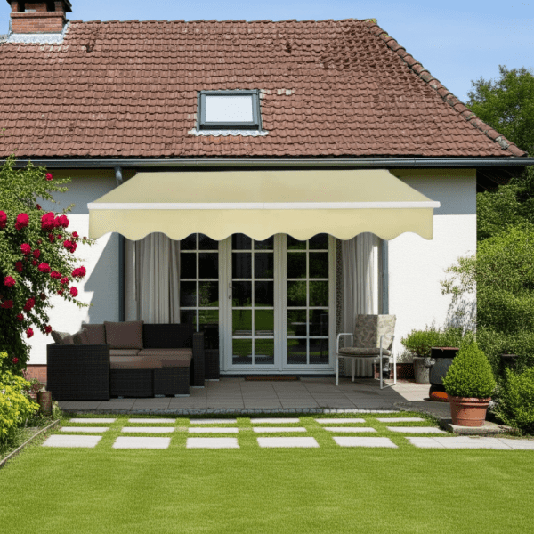 Igpro - Toldo Con Brazo Retractil 3×2.5 Mts Crudo