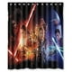 thumbnail image 1 of Cortina de ducha de Star Wars, juego de cortina de baño con ganchos, tamaño 60 x 72 pulgadas, 1 of 3