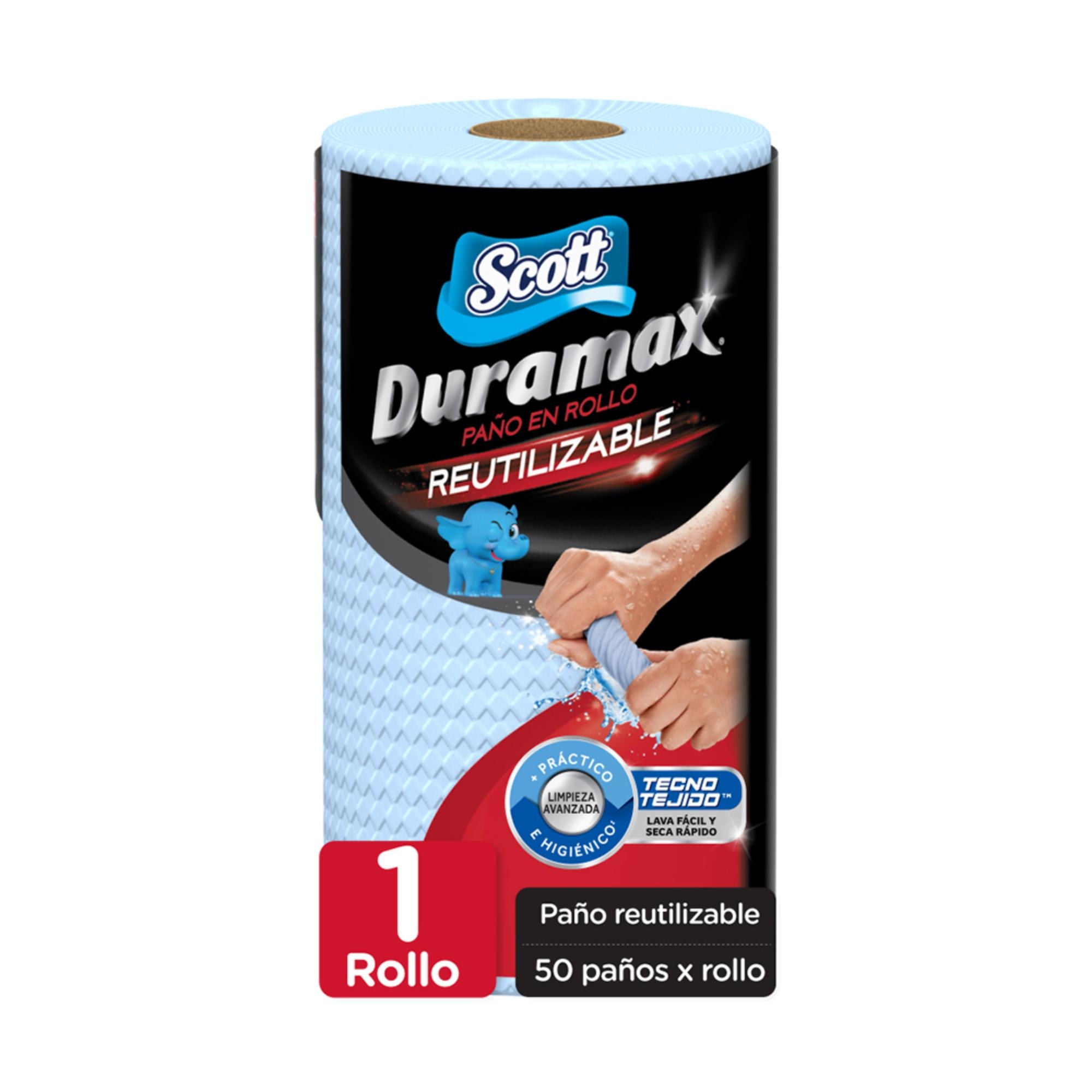 Toalla De Papel Reutiizable Duramax Azul 50 Un 1 rollo Scott