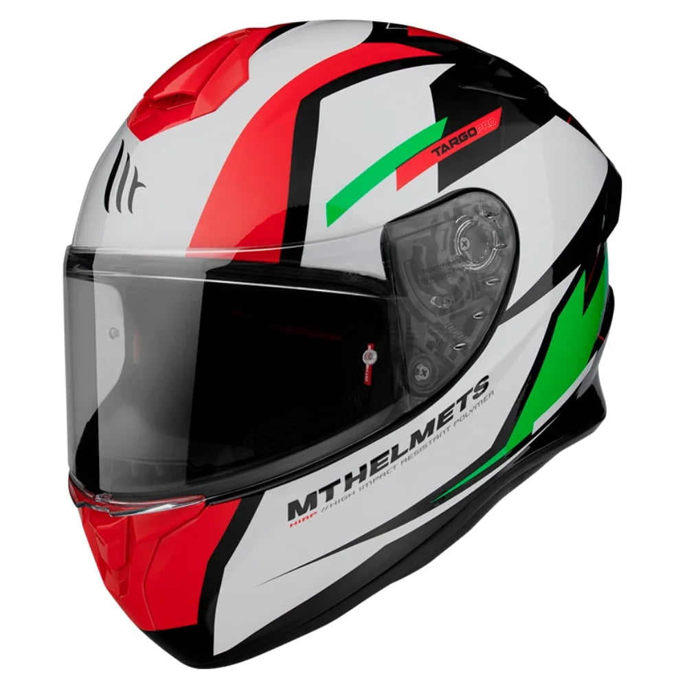 Mt - Casco Ff106 Targo Pro Sound C6 Verde Perla Brillo Talla L