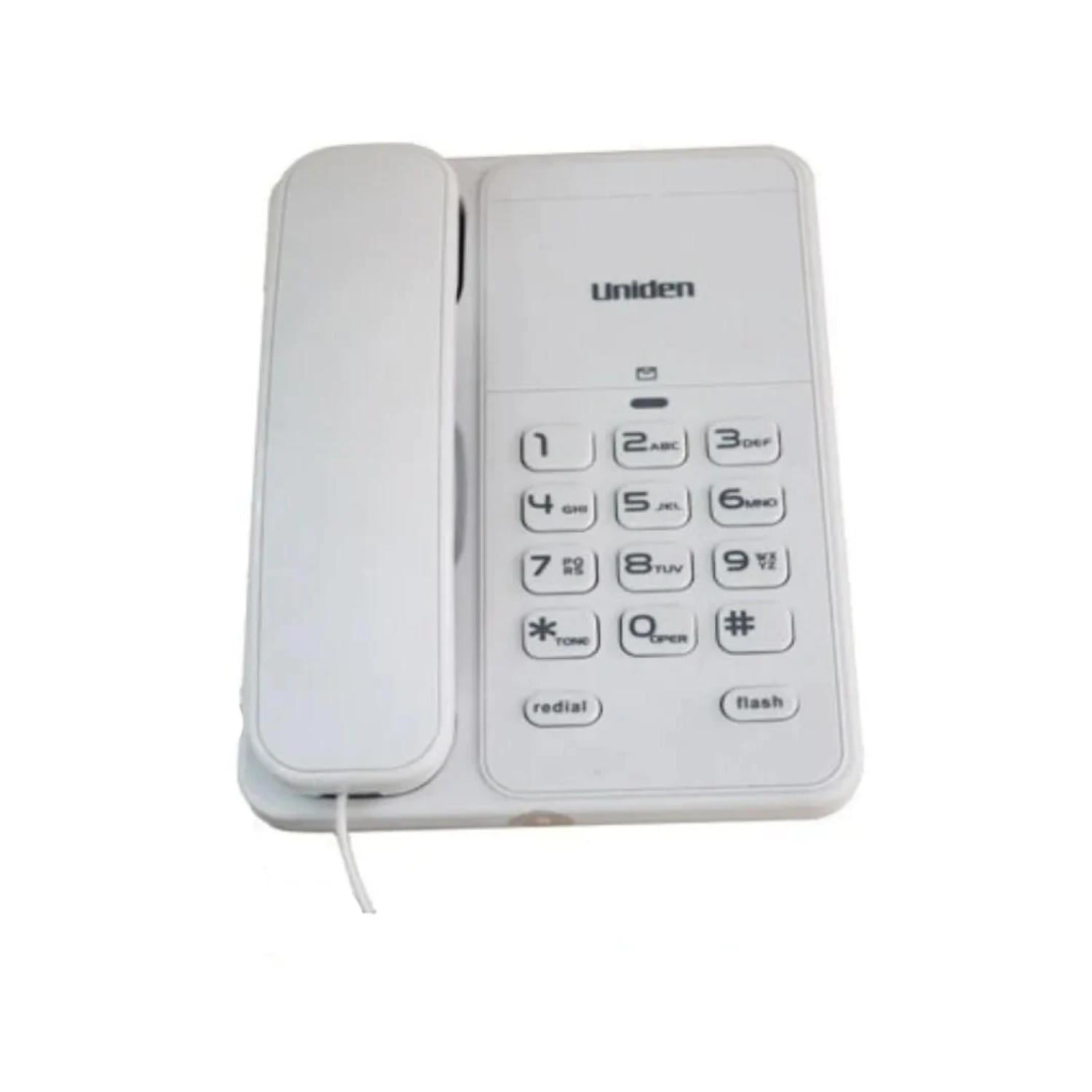 Uniden - Telefono Sobremesa Botones Grandes Blanco 7202