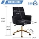thumbnail image 1 of Mid-back liftable office chair, striped fabric, and ergonomically designed, is an excellent choice for working, studying or relaxing. The mid-back design provides a better sitting experience.Black, 1 of 3