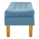 thumbnail image 3 of Banqueta Wood 2c Felpa 01 Azul Petroleo, 3 of 4