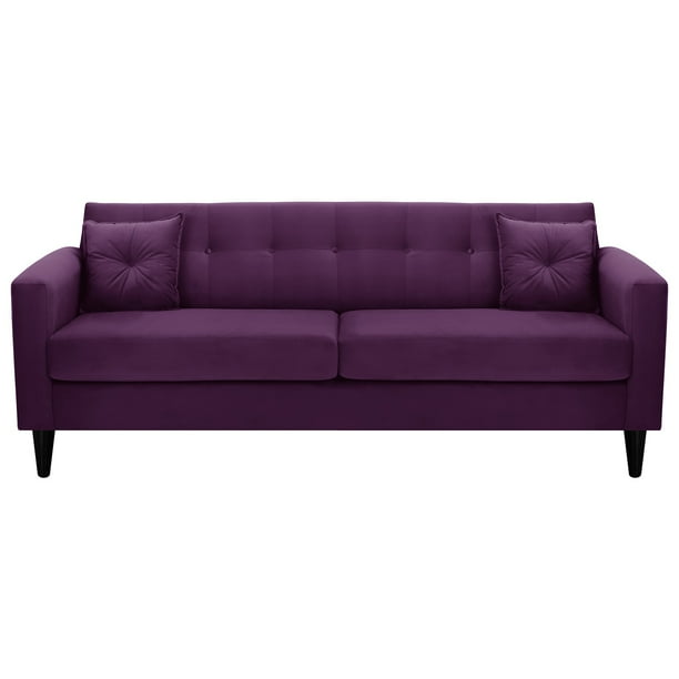 Sofa New Retro 3CG Felpa 00 Morado