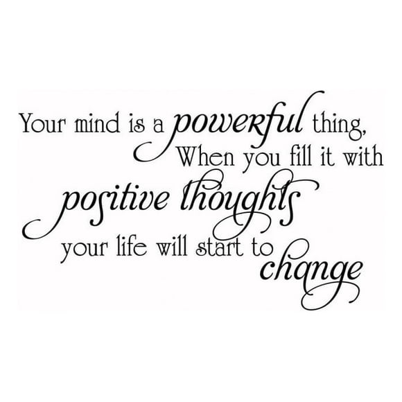 Decomural Positive Thoughts Inspirational WS-43905