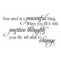 Rienda Libre Graphics - Decomural Positive Thoughts Inspirational Ws-43905