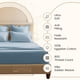 thumbnail image 3 of Juego de sábanas Chateau Home Collection, 100% algodón egipcio, 800 hilos, 3 of 8