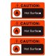 thumbnail image 3 of Pegatinas ReMarkable Warning Hot Surface, 2 x 5 cm, resistentes al agua, 500, 3 of 4