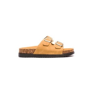 Sandalia Mujer Camel Arlequin Chancleta