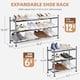 thumbnail image 3 of Zapatero Storage Maniac expandible de 3 niveles para 12 pares, negro, 3 of 7