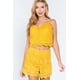 thumbnail image 4 of Short CCwholesalesclothings Tejido De Encaje Crochet Amarillo, 4 of 5