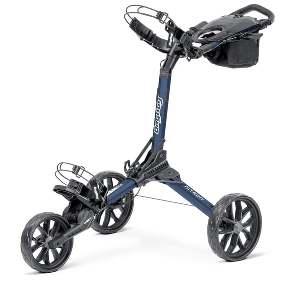 Bolsa de golf para niños Nitron, con apertura automática, color azul marino y carbón