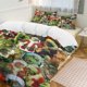 thumbnail image 3 of Comforter Set Queen Size Merry Christmas Grinch Set with 2 Pillowcases for All SeasonsBedding Set 3pcs for Kids Boys Girls Bedroom Decor Bed Sheets, 3 of 5