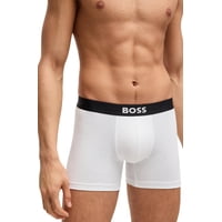 Calzoncillos Bóxer Boss Logo Icon, Paquete De 3 Unidades, En Color Blanco Empolvado S