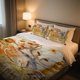 thumbnail image 1 of Coffee Time Duvet Cover Set Polyester Woven Bedding Set with 1 Duvet Cover and 2 Pillowcases Ideal for Home and Hotel Themed Suites, 1 of 1