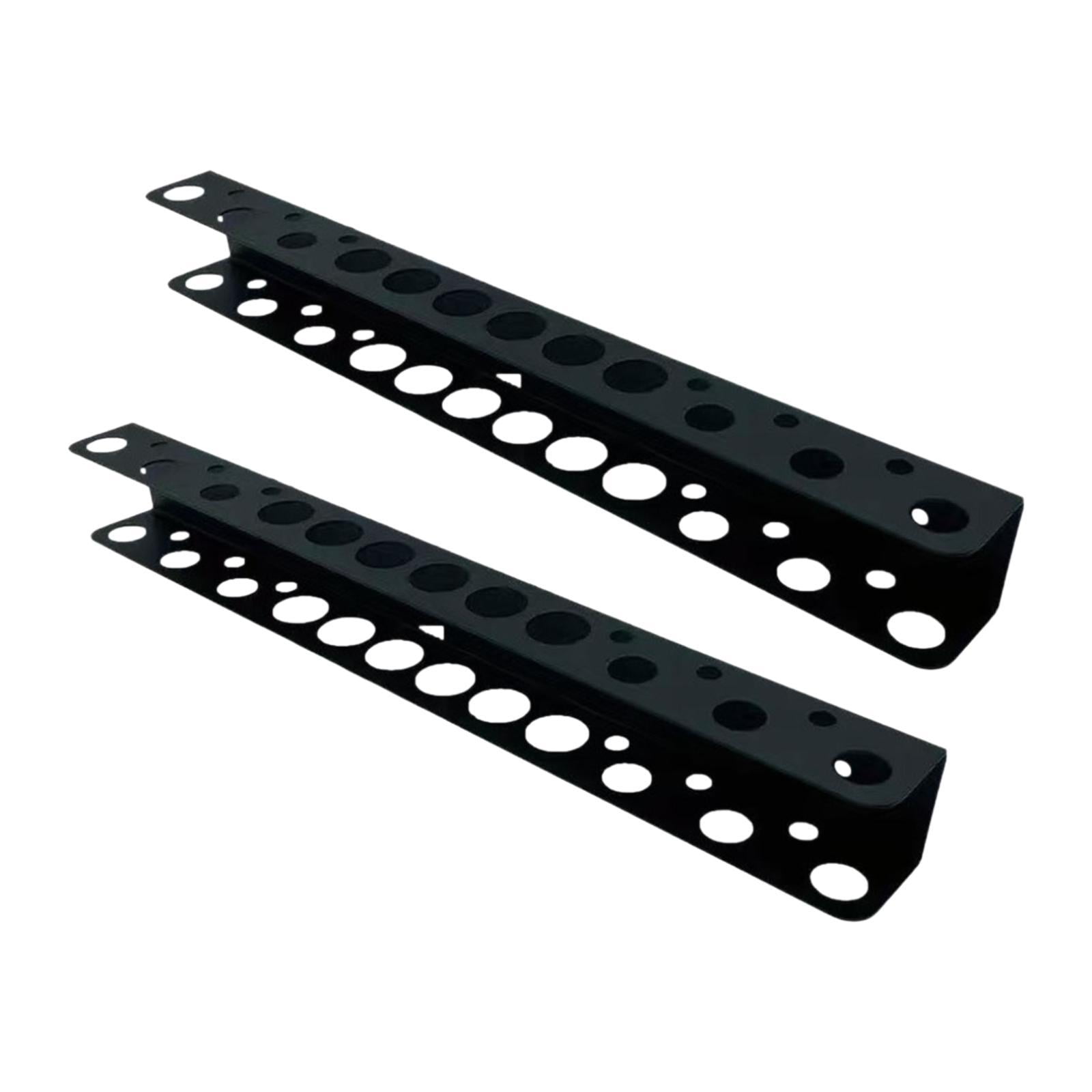 Magideal - Organizador De Destornilladores, Estante De Almacenamiento De Herramientas De Metal Con Múltiples Agujeros, Accesorios Versátiles, Soporte Montado En 2 Piezas