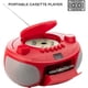 thumbnail image 3 of Reproductor CD Cassette Memorex MXBCCD50 Rojo, 3 of 3
