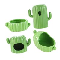 Ioensy - 4 Casas De Cerámica Para Hámsteres, Chinchillas Y Ardillas