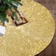 thumbnail image 1 of Falda de árbol de Navidad Yuboo con lentejuelas doradas de 122 cm para decoración navideña, 1 of 3