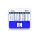 thumbnail image 1 of Soporte de Credencial RN Horizontal con Gráficos de Conversión de Altura y Peso (Azul), 1 of 3
