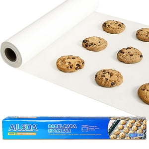 Aileda - Papel Para Hornear 30 Cm × 5 M Antiadherente Para Hornear