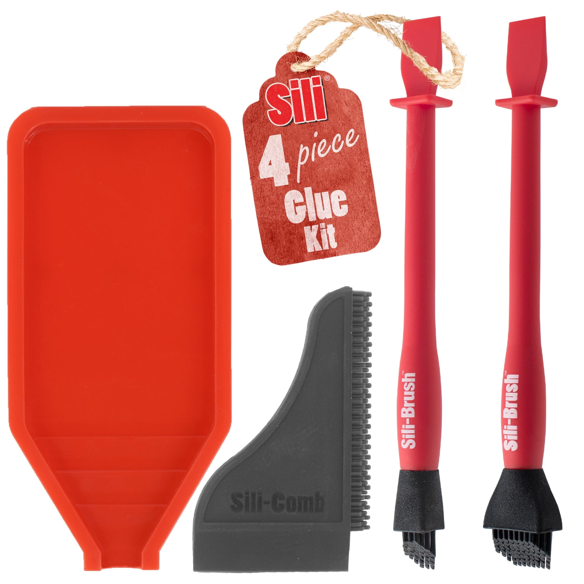 Kit Aplicador De Pegamento Sili, Cepillo Antiadherente Para Madera, Silicona