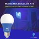 thumbnail image 3 of Bombilla LED Bluex Blue Color A19 de 9 W (equivalente a 60 W), paquete de 6, 3 of 6