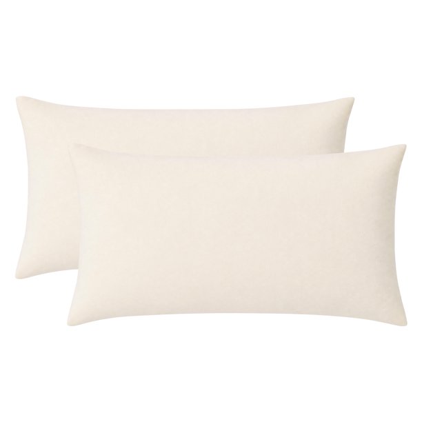 Protectores de Almohada REGALWOVEN con Cremallera Tamaño Estándar Paquete de 2, Fundas de Almohada Hipoalergénicas Transpirables de Algodón para Hogar Hotel Blanco Queen